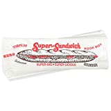 14” Sub Sandwich Bags (100) - Durable, Wide Gusset, with Nostalgic Neighborhood Deli Look. Great for Sub Shops, Pizza Joints, Food Trucks, Concession Stands, Restaurants, Cafes, and School Lunches.