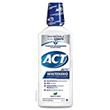 ACT Whitening + Anticavity Fluoride Mouthwash 16.9 fl. oz. With Zero Alcohol, Dye Free, Gentle Mint