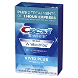 Crest 3D Whitestrips, Vivid Plus, Teeth Whitening Strip Kit, 24 Count (Pack of 1)