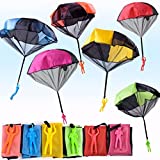 Pinkiwine 6 Pack Parachute Toys Throwing Toy for Kids Boys Girls Christmas Stocking Stuffers Party Favors Gifts