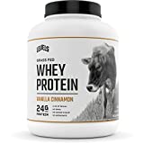 Levels Grass Fed 100% Whey Protein, No GMOs, Vanilla Cinnamon, 5LB