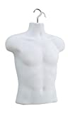 Male Molded White Shirt Form - Fits Men's Sizes S-L