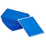 Thick Blue Aluminum Metal Business Cards Anodized Aluminum 86 X 54 X 0.8mm 15 pcs Include Protector Sleeves(Frosted)