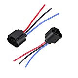 Alla Lighting 9008 H13 Socket Female Adapter Wiring Harness Wire for H13LL Headlights Lamps Bulbs (2pcs/pk)