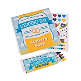 Wedding Day Kids Activity Books with Stickers and Crayons (1 Dozen) Kids' Table Activities, Wedding Favors