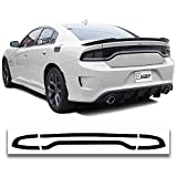 BOGAR TECH DESIGNS Rear Taillight Racetrack Precut Overlay Tint Kit Compatible with Dodge Charger 2015-2021, Dark