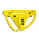 Men's Underwear Jockstrap Briefs (Yellow, M)