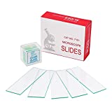 Pre-Cleaned Blank Microscope Slides Kit丨50PCS Ground Edge Glass Microscope Slides and 100PCS Square Cover Glass Slips Coverslips Set for Lab Science