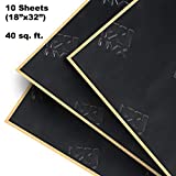 NVX Stealth Black SDBBP40 90 mil Thick 40 sqft. Car Sound Damping Mat, Butyl Automotive Sound Deadener, Audio Noise Vibration Insulation and Dampening (Ten 18” x 32” Sheets) - Bulk Pack For Entire Car