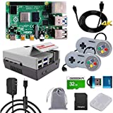GeeekPi Raspberry Pi 4 4GB Retro Gaming Kit with SNES Style Controllers and Retro Gaming Nes4Pi Case (4GB RAM)
