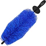 Relentless Drive Car Wheel Brush 18” Long x 4” Wide, Wheel and Tire Cleaner Brush, Easy Reach Wheel & Tire, Rim Brush for Cars, Trucks, Spokes, Barrels, Brake Calipers, Scratch–Free Brush from