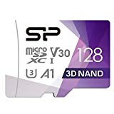 Silicon Power 128GB Micro SD Card U3 SDXC microsdxc High Speed MicroSD Memory Card with Adapter for Nintendo-Switch, Wyze Cam and Drone