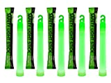 Glow Mind 20 Industrial Grade Glow Sticks, 6 Inch Ultra Bright Emergency Light Sticks with +12 Hours Duration (Green)