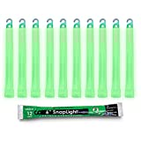 Cyalume - 9-00720 SnapLight Green Glow Sticks – 6 Inch Industrial Grade, High Intensity Light Sticks with 12 Hour Duration (Pack of 20)