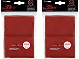 200 Ultra-Pro Red Deck Protector Sleeves 2-Packs - Standard Magic The Gathering Size