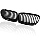 Anzio Front Center Kidney Grille Grill Compatible with Car E90 E91 LCI 325i 328i 335i 4D 09-11 Gloss Black