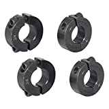 AZSSMUK 3/4" Shaft Collar Double Split Clamp-on with Set Screw 4-packed