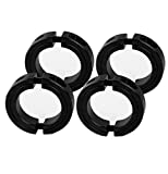 Jeremywell 3/4" Bore Double Split Shaft Collar Black Oxide Set Screw Style (4 PCS)