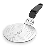 Bialetti Stainless Steel Plate, Heat Diffuser Cooking Induction Adapter, Steel, 6 pints