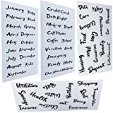 60 Pieces Cash Envelope System Budget Label Stickers Vinyl Decal for Budgeting Finance Planners Bill Binder Wallet Accessories