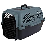 Petmate Pet Porter Fashion Dog Kennel 24", Pale Aqua & Black, for Pets 15-20lbs