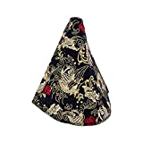 JDM Black Wave Koi Fish Cherry Blossom Sakura Shift Boot Cover Universal at/MT