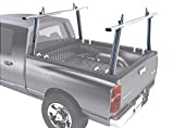 AA-Racks Model APX25 Extendable Aluminum Pick-Up Truck Ladder Rack (No Drilling Required) - Silver