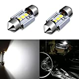 Alla Lighting DE3022 DE3175 LED Bulb 31mm CAN-BUS Festoon DE3021 3175 6428, 6000K Xenon White 3030 SMD Interior Dome, Map, Trunk, Step Courtesy Lights for Cars, Trucks