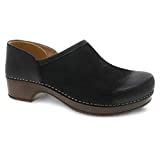 Dansko Brenna Black Slip On Clogs for Women  Memory Foam and Arch Support for All -Day Comfort and Support  Lightweight EVA Oustole for Long-Lasting Wear 9.5-10 M US