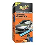 Meguiar's Quik Scratch Eraser Kit, Car Scratch Remover that Removes Blemishes, Includes Meguiar's ScratchX, Drill-Mounted Pad, Microfiber Towel - 3 Count (1 Pack)