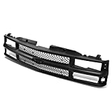 Compatible with Chevy C10 C/K-Series Black Meshed ABS Plastic Front Bumper Grille