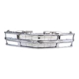 Perfit Liner New Replacement Parts Front Grille Compatible With GMC C/K 1500 2500 3500 Pickup 94-02 Blazer Truck Tahoe Suburban SUV Composite Head Lamp Late Design GM1200463