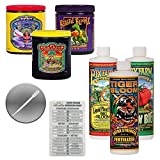 FoxFarm Nutrient Package Bundle: Big Bloom, Tiger Bloom, Grow Big, Cha Ching, Open Sesame, Beastie Bloomz (3 Pints + 3 6oz) + Twin Canaries Chart & Pipette