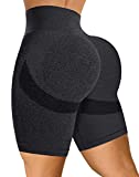 MINLOVE Scrunch Butt Lifting Shorts for Women High Waist Workout Seamless Biker Shorts TIK Tok Butt Shorts Booty Yoga Shorts Black
