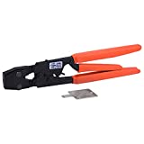 SharkBite PEX Clamp Tool, 3-Handle Tool with Orange Handle, Plumbing Fittings, PEX, PE-RT, UC961