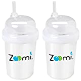 nuspin kids 8 oz Zoomi Straw Sippy Cup, 2 Pack