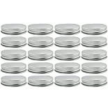 Cornucopia Regular Mouth Mason Jar Lids (20-Pack, Metal One Piece Lids); Fits 70-450 Neck Glass Jars