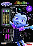 Vampirina Bendon 43248 Black Paper Coloring & Activity Book with Crayons, Multicolor