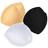 TopBine 3 Pairs Bra Pads Inserts (3 color)