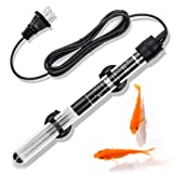 AQQA Fish Tank Heater 200W Submersible Aquarium Heater 30-40 Gallon Aquarium Betta Heater with Suction Cups Thermostat Heaters for Marine Aquarium & Freshwater 200W