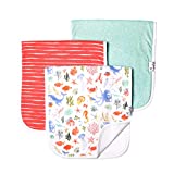 Copper Pearl Baby Burp Cloth Large 21''x10'' Size Premium Absorbent Triple Layer 3-Pack Gift Set “Nautical