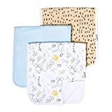 Baby Burp Cloth Large 21''x10'' Size Premium Absorbent Triple Layer 3-Pack Gift Set “Aussie” by Copper Pearl