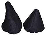 The Tuning-Shop Ltd for BMW E36 E46 1991-2005 Shift & E Brake Boot Black Genuine Alcantara Suede