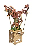 Clockwork Dreams Steampunk Parrot Wood Gear Toy w/Hand Crank, Printed Wood Pieces & Instructions -Sustainable Automata Wood Toys