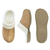 Powerstep Women's ArchWear, House Shoes, Orthotic Slippers with Arch Support, Plantar Fasciitis Pain Relief, Taupe/Ivory, 9