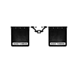 Rock Tamers Mudflap System 00108 2" Hub with Matte Black Stainless Steel Trim Plates