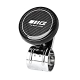 Steering Wheel Spinner Ball Knob - Power Handle Spinner, Steering Wheel Accessory Universal fit for All Cars, Trucks, Tractors, Boats Golf Carts, Suicide Power Handle Accessory (Black)