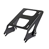 PBYMT Black Detachable Two Up Tour Pack Pak Mounting Luggage Rack Compatible for Harley Davidson Touring Street Glide Road King Electra Glide 2014-2021