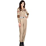 Party City Classic Ghostbusters Halloween Costume for Women, Medium, Includes Badges