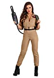 Fun Costumes Ghostbusters Costume Women's Jumpsuit - M Brown